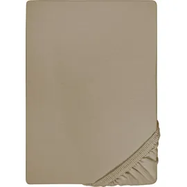 biberna 0077144 Feinjersey 90 x 190 - 100 x 200 cm taupe