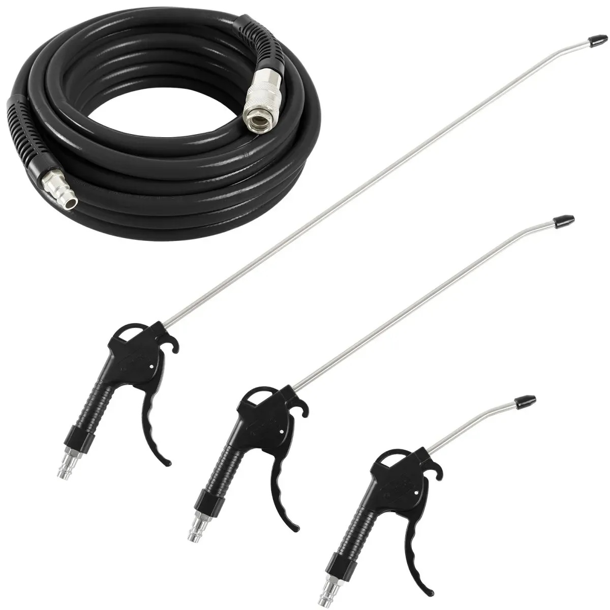 TECPO Ausblaspistolen-Satz + Druckluftschlauch 10m