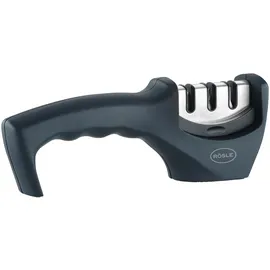 Rösle Messerschärfer, 3 Stufen, Schleifkopf wechselbar, stabiler Stand, ergonomischer Griff
