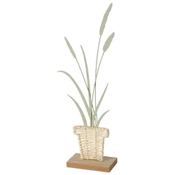 Skulptur Nolani II Naturfarben/Grün