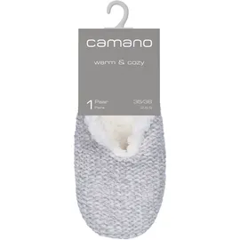 CAMANO cosy bouclé Slipper Hausschuhe Damen, 9390 & cozy in skyrocket 37-38