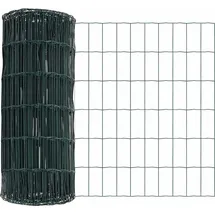 vidaXL Eurozaun Grün 0,4 x 25 m Pvc-beschichtetes Eisen vidaXL