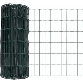 vidaXL Eurozaun Grün 0,4 x 25 m Pvc-beschichtetes Eisen vidaXL