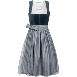 Edelnice Midi Dirndl Veronika Samt Petrol