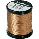 Block Lakeret kobbertråd Udvendig diameter (inkl. isoleringslak)=0.10 mm 15 x 0.1 mm 192 m 0.20 kg