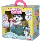 Simba Pamper Petz Husky mit Badewanne und Zubehör