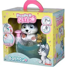 Simba Pamper Petz Husky mit Badewanne und Zubehör
