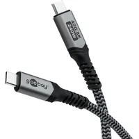 goobay 74212 USB 4.0 Kabel 74210 USB4 240W 1,5m 40Gbit/s Textilmantel