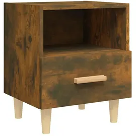 vidaXL Nachtschrank 2 Stk. 40 x 35 x 47 cm Räuchereiche