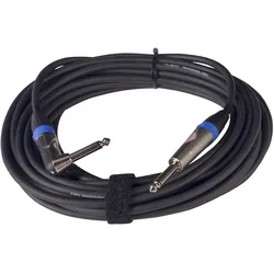 Klang Instrumentenkabel PRO 6,3mm Klinke, mono - 6,3mm Klinke gewinkelt, mono, 9... - Instrumentenkabel