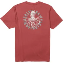 Salty Crew Tentacles Premium Kurzarm-t-shirt - washed red - L