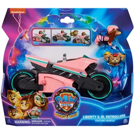 Paw Patrol Spielfigurenset Motorrad mit Junior Patroller Figuren Schwarz/Pink