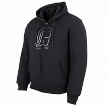 Britax Römer Römer Motorrad Hoodie mit Aramid & Protektoren - Motorradjacke, Motorradhoodie für Herren & Damen, schwarz - 4XL