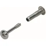 Hettich Verbindungsschraube mit Hülse, M4 36-46 mm, Stahl vernickelt,