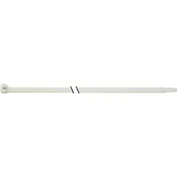 Sapi Selco Kabelbinder Polyamid natur innenverzahnt mit Stahlnase 140xB.3,5mm Bündel-D.36mm 100 Stück