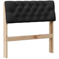 VidaXL Garderobe Gepolstertes Kopfteil 80 x 78,5 cm Schwarz