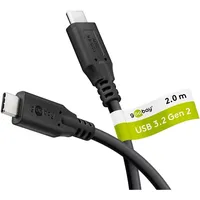 goobay USB-C 2 m Schwarz