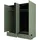 OTTO home Drehtürenschrank Cross 180 x 210 x 59,5 cm Grün