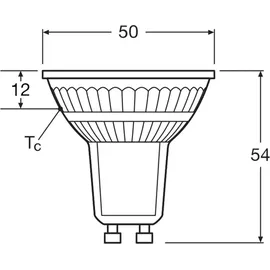 Osram LED-Reflektorlampe 4099854458484 2,4 W GU10 warmweiß 1 St.