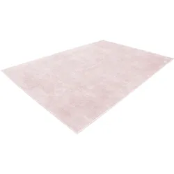 Teppich KAYOOM "Bali 110", rosa (puderrosa), B:160cm H:40mm L:230cm, Polyester, Teppiche, flauschig und weich, UNI-Farben, hochflorig, hochwertiges Material