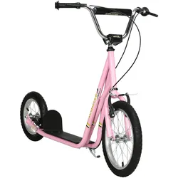 HOMCOM Kinderscooter Stahl, Gummi