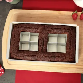 Relaxdays Backform Zahlen und Buchstaben, Aluminium, verstellbare Kuchenform, BxT: 31,5 x 18 cm, Zahlenbackform, silber