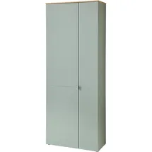 Innostyle Bari 78 x 202 x 39 cm grün / schilfgrün matt, 2-türig, 9 Fächer, Softclose, FSC-zertifiziert