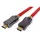 Roline HDMI Ultra HD Kabel mit Ethernet, ST/ST, rot, 2 m