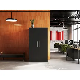 Respekta Küchenzeile Peter 104 cm schwarz/weiß