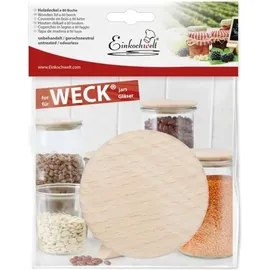 Weck Holzdeckel 80mm Buche