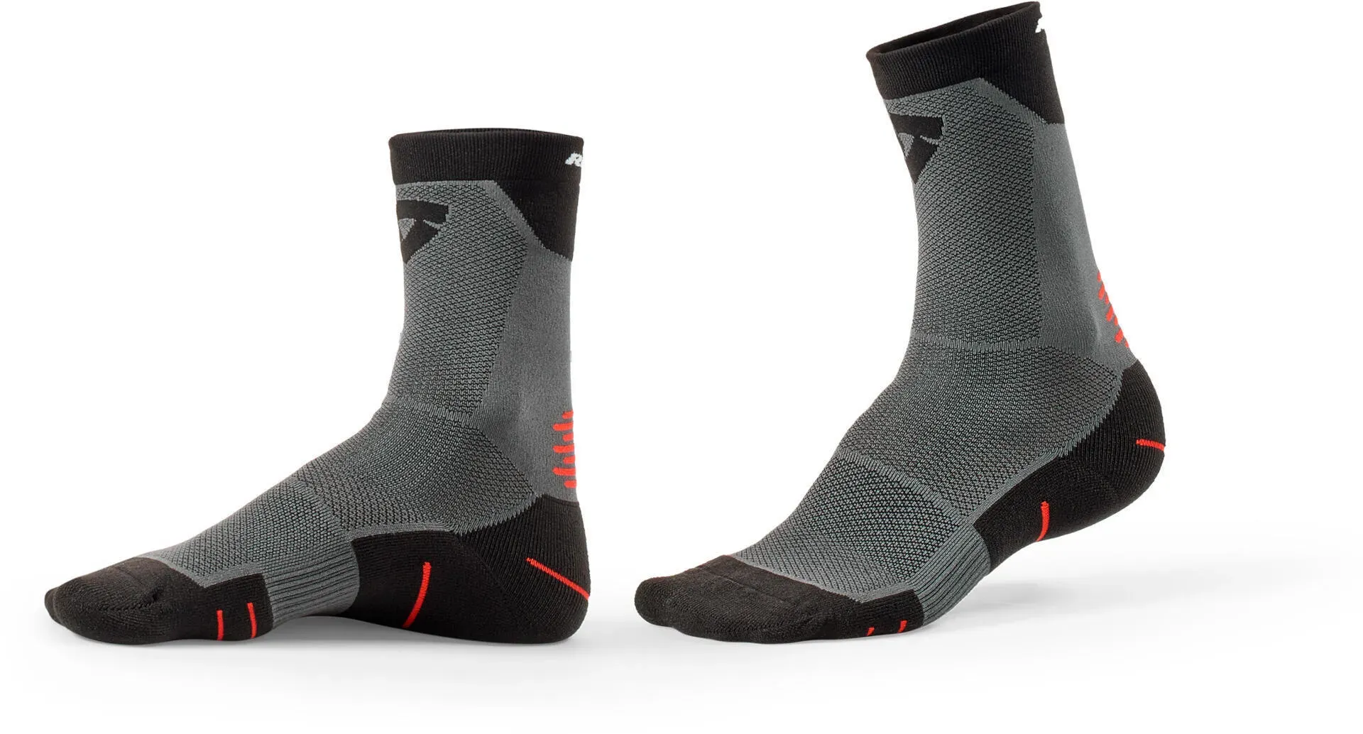 Revit Charger 2 Motorrad Socken, schwarz-grau, Größe 39 40 41 für Männer
