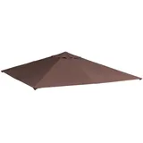 Outsunny Pavillondach braun Kunststoff, 295x18x298 cm - Sichtschutz, Pavillons & Pergolas
