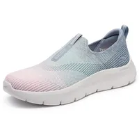 Skechers Damen Go Walk Flex Cali Sunset Wanderschuhe, Grau/Mehrfarbig, 35 EU - 35 EU