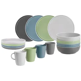 Brunner Dolomit Geschirrset 16-tlg. bunt