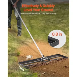 Vevor Rasenrakel mit 213 cm Griff