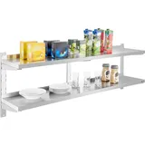 Royal Catering Wandbord - 2 Ablagen - 160 cm