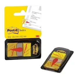 Post-it Index Haftmarker gelb "Unterschrift" 50 Streifen