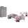 58 aufm Kessel Jugendzimmer-Set Kinderzimmer Kamila 5 Kinderzimmer Möbel Set Mädchen MDF Weiß, (inkl. Versand, Lieferung bis Verwendungsstelle), Einzelbett, Nachtkonsole, Schreibtisch und Kleiderschrank weiß