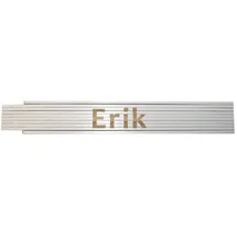 Heka Zollstock Erik 2 m, weiß