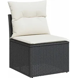 vidaXL Garten-Lounge-Set 8-tlg. schwarz