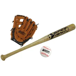 Best Sporting Baseball Set für Kinder Schläger Handschuh und Baseball + Tragetasche