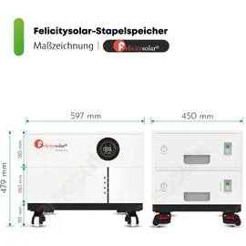 felicitysolar Felicity Stapelspeicher 30,72 kWh
