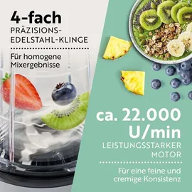 GOURMETmaxx Mr. Magic Standmixer silber/schwarz 4 tlg. 400 W
