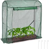 Relaxdays Tomaten Gewächshaus, HBT: 154 x 152 x 50 cm, Eisen - grün