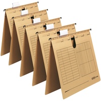 Herlitz Hängehefter A4 UniReg 5er Packung, 230 g/qm braun
