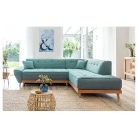 miuform Eckcouch Polyester 2-Sitzer Türkis