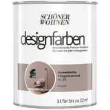 SCHÖNER WOHNEN-Farbe Wandfarbe Designfarbe  (Romantisches Pfingstrosenrosé, Matt, 1 l, Konservierungsmittelfrei)