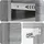 vidaXL Nachtschrank Wandmontierter Nachttisch 49 x 34,5 x 20 cm Grau