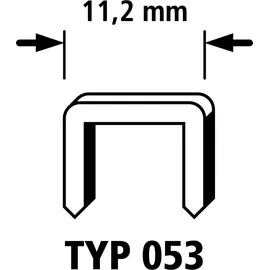 WOLFCRAFT 7021000 Breitrückenklammern Typ 53 2400 St. Abmessungen (L x B x H) 4 x 11.2 x 4mm
