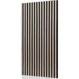 ISOISL Akustikpaneele 120cm x 60cm-2STK,Wandpaneele Holz Halbkreis Natürliche Eiche Weiß,Akustikpaneel Metallverschraubung Wandverkleidung,Wall Panels für Modernes Wohnzimmer Musikstudio Heimkino